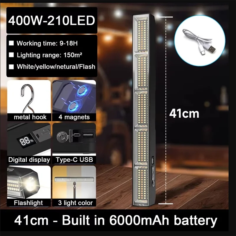 Power Bank - Barra luminosa da lavoro a LED