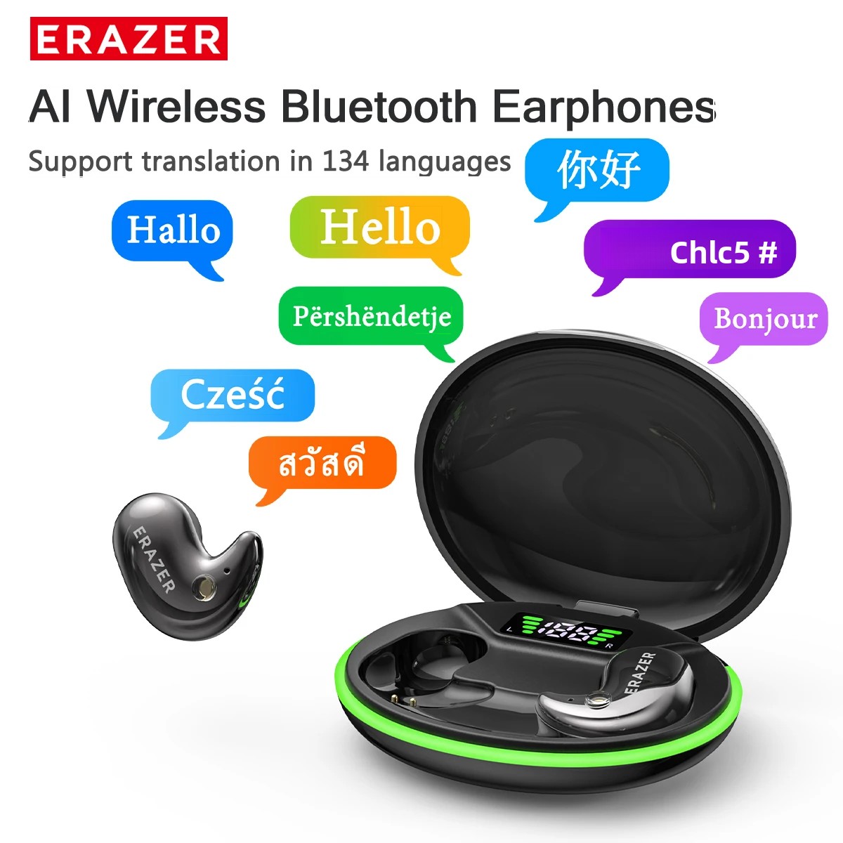 Wireless Charger - Cuffie Bluetooth In-Ear EARZER XF58 con