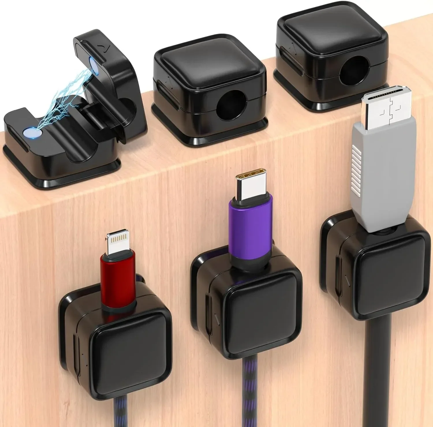 Cable Organizer - Mini organizer magnetico per cavi, supporto