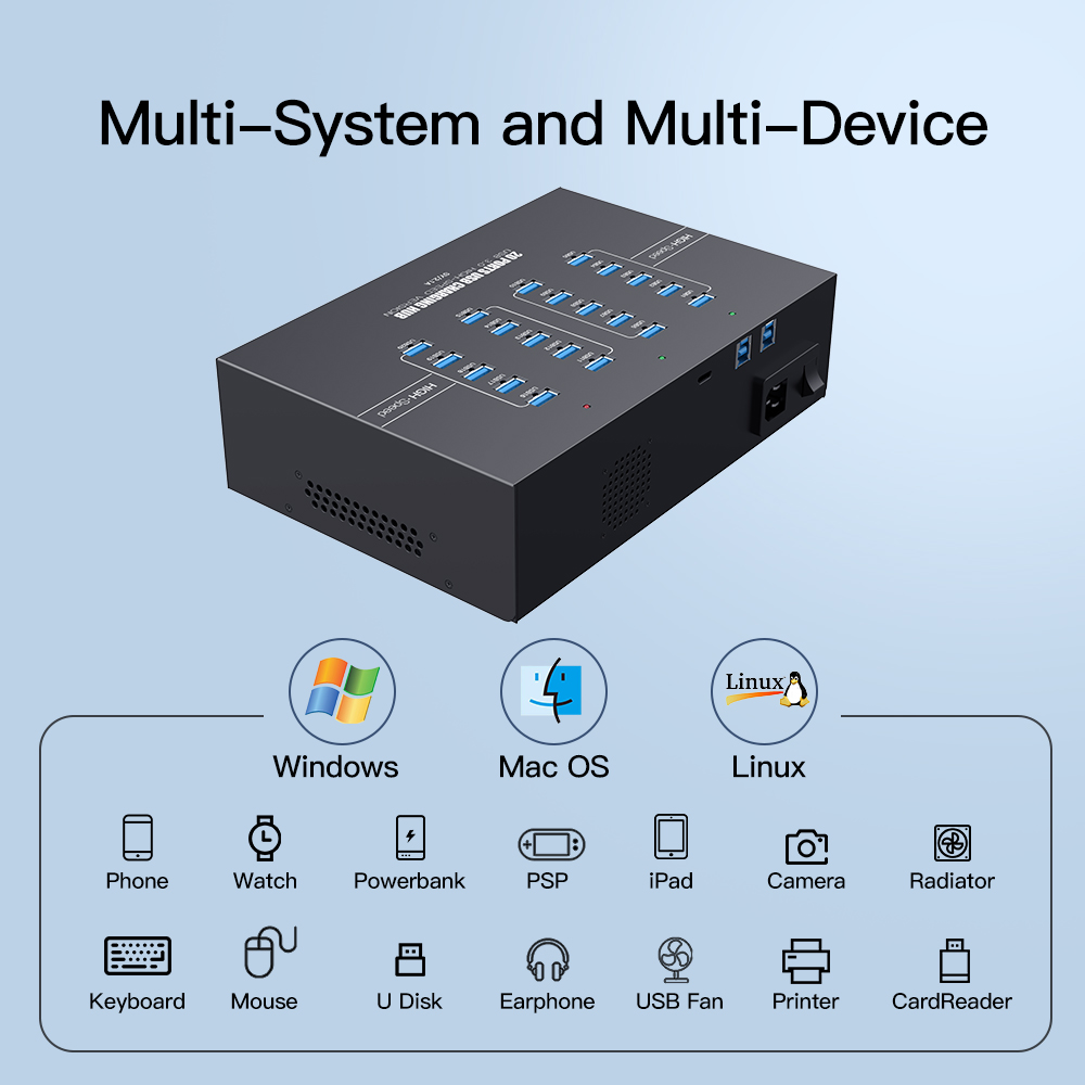 Hub di ricarica USB 3.0 a 20 p - Usb Hub recensione e prezzo