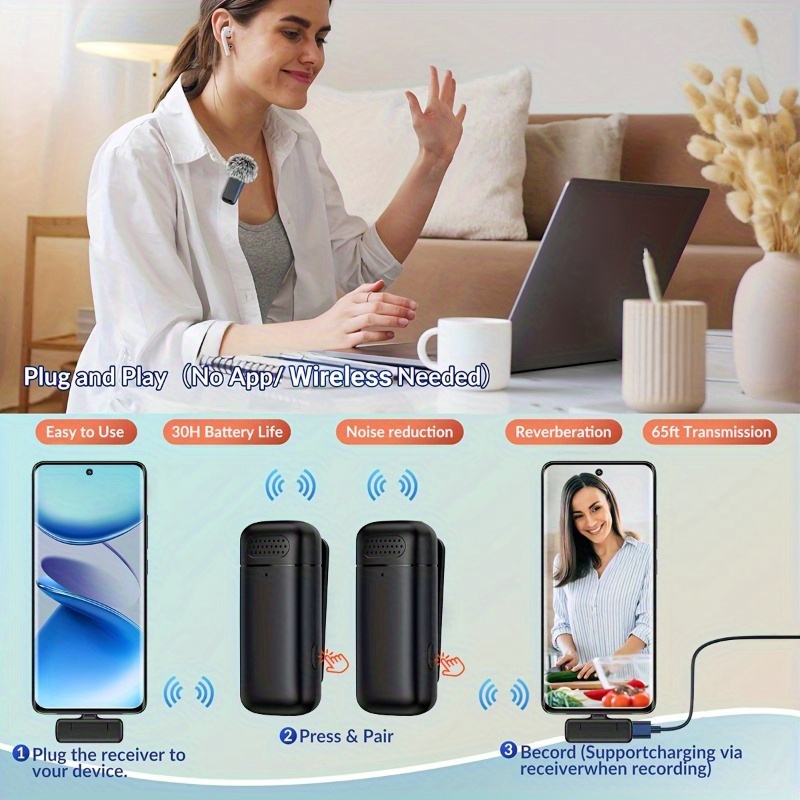 Microfono Lavalier Wireless co - Wireless Charger recensione e prezzo