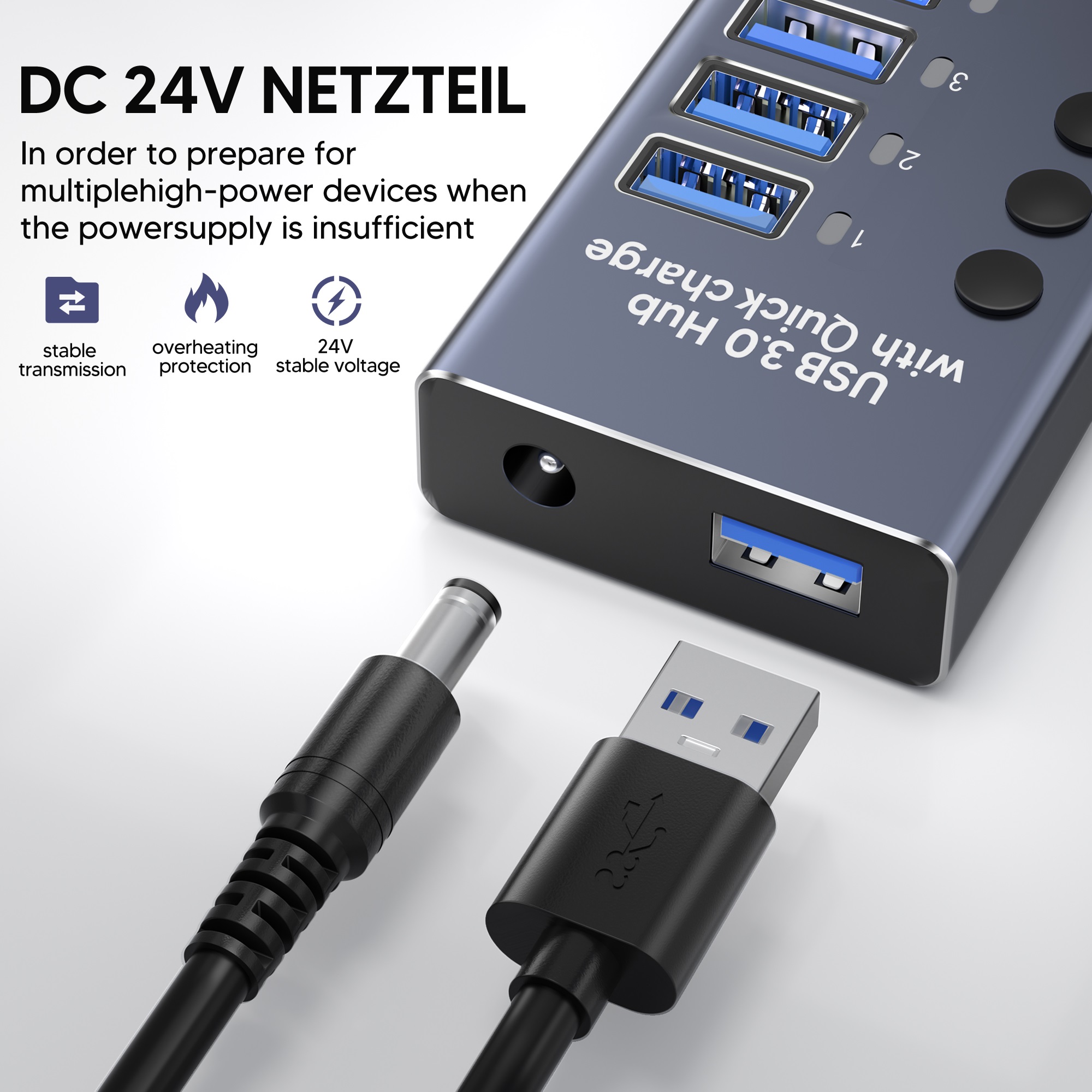 Hub USB 3.0 in lega di allumin - Usb Hub recensione e prezzo